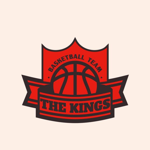 The Kings Basketball team Logo Template Thumbnail