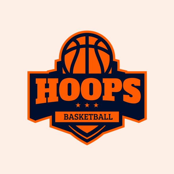 Hoops Basketball logo template 03 Thumbnail