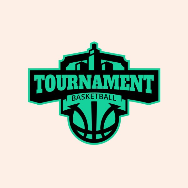 Tournament Basketball logo template Thumbnail