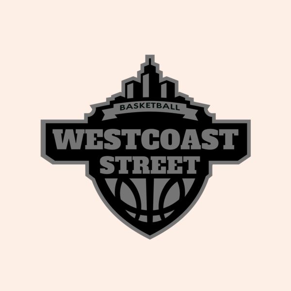 Westcoast Street Basketball League logo template Thumbnail