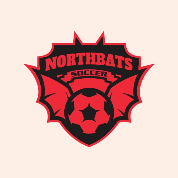 North bats Tournament Soccer logo template Thumbnail