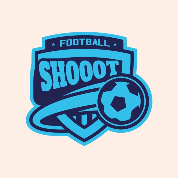 Shoot Football logo template Thumbnail