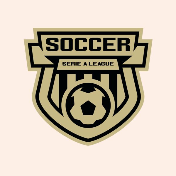 Serie a league soccer logo template Thumbnail