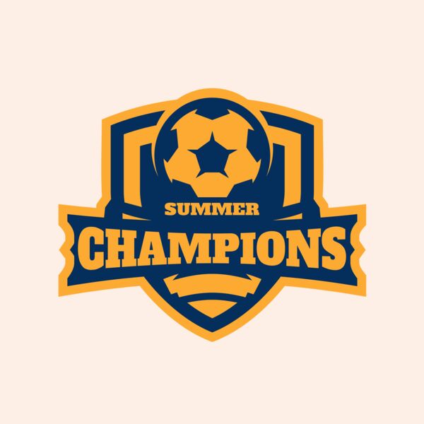 Champions Summer Soccer logo template Thumbnail