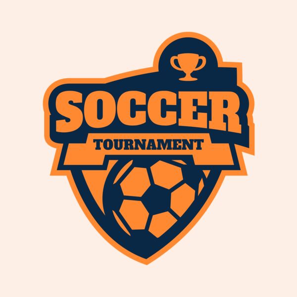 Soccer Tournament league logo template Thumbnail