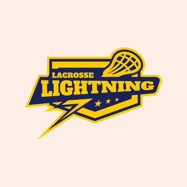 Lightning Lacrosse Logo Template Thumbnail