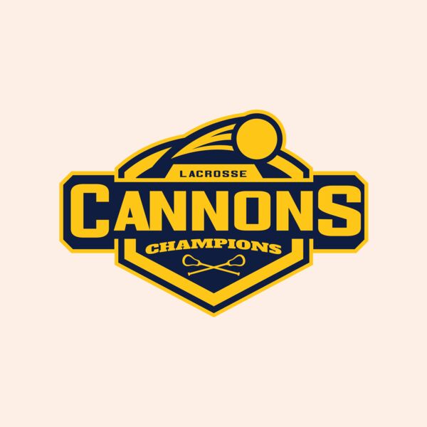 Cannons Champions Lacrosse Logo Template Thumbnail