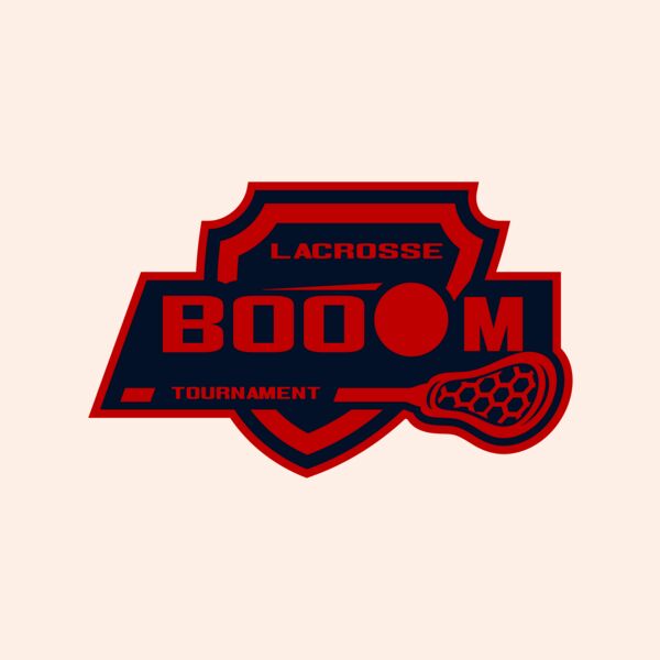 Boom Tournament Lacrosse Logo Template Thumbnail