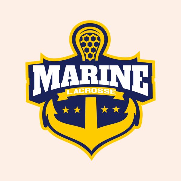 Marine Lacrosse Logo Template Thumbnail