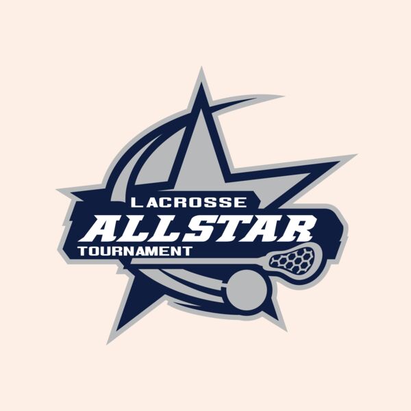 Allstar Tournament Lacrosse Logo Template 02 Thumbnail