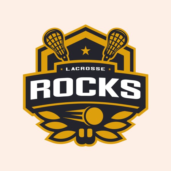 Rocks Lacrosse Logo Template Thumbnail