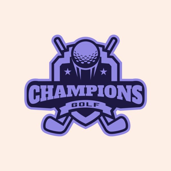 Champions Golf logo template Thumbnail