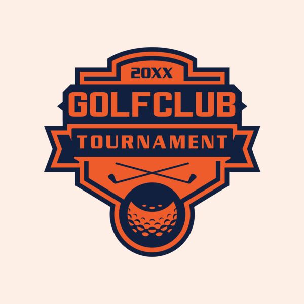 Golf club Tournament logo template 02 Thumbnail