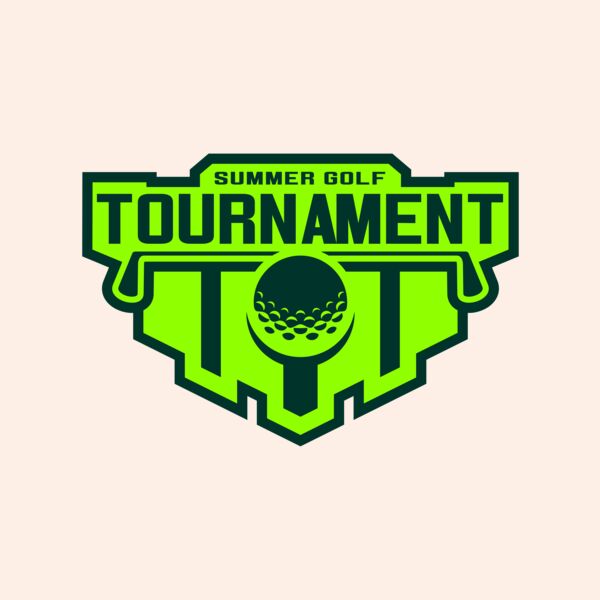 Tournament Summer golf logo template Thumbnail