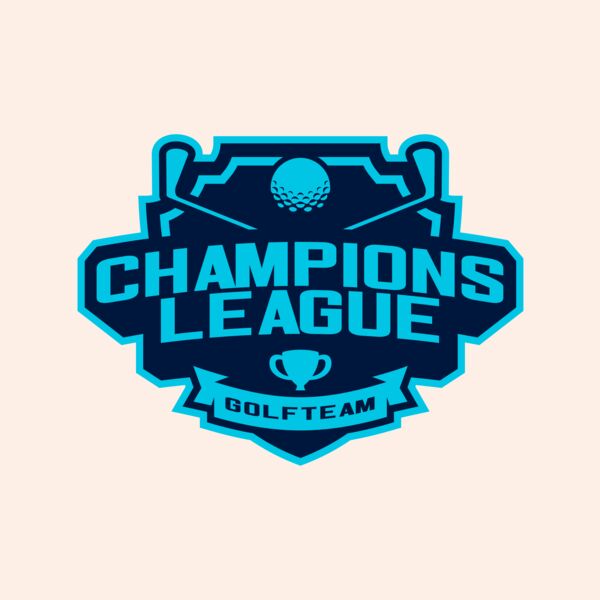 Champions League Golf Team logo template Thumbnail