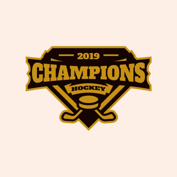 Champions Hockey logo template Thumbnail