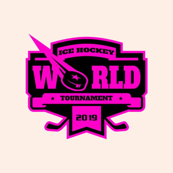 World Ice Hockey Tournament logo template Thumbnail