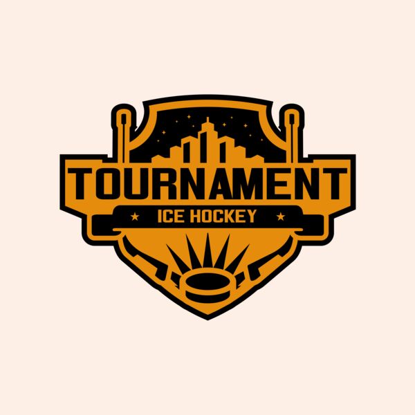 Tournament Ice Hockey logo template 02 Thumbnail