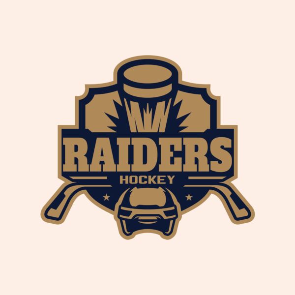 Raiders Hockey logo template Thumbnail