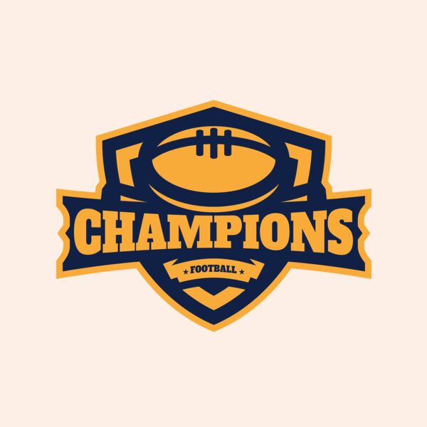 Champions Football logo template Thumbnail