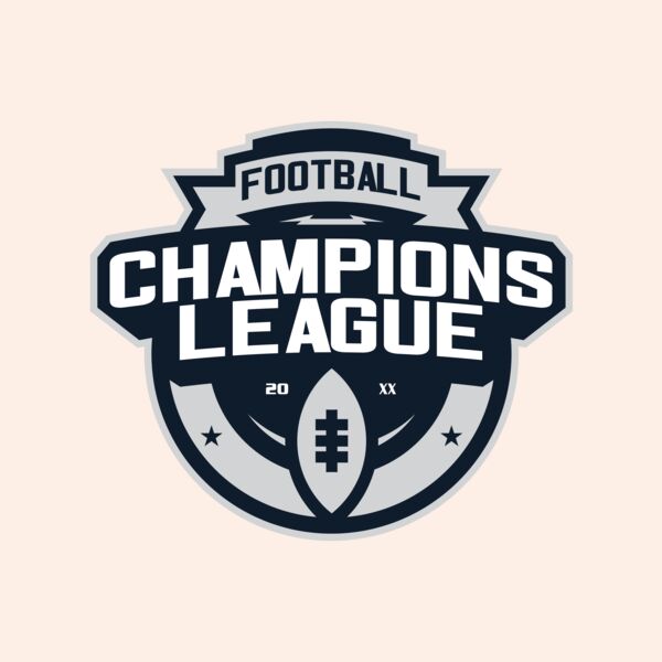 Champions League Football logo template Thumbnail