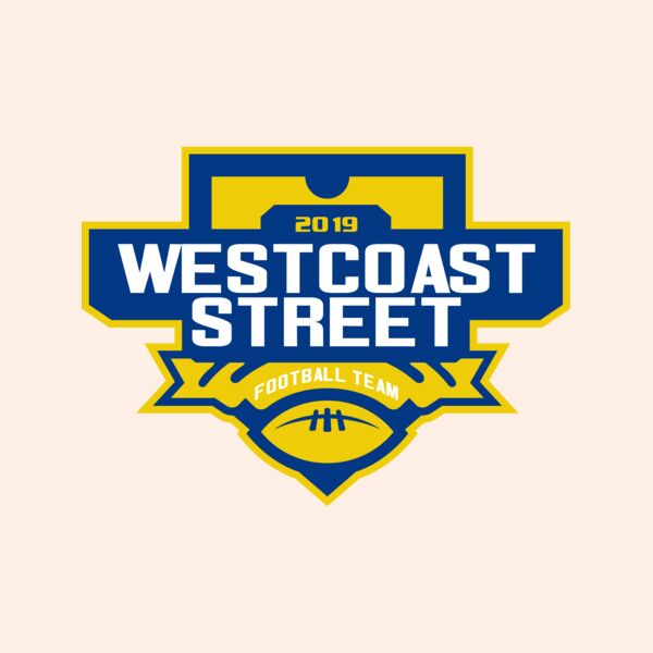 West Coast Street Football League logo template Thumbnail