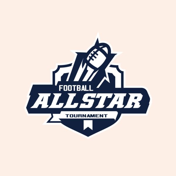 Allstar Tournament Football logo template Thumbnail