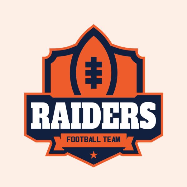 Raiders Football Team logo template Thumbnail