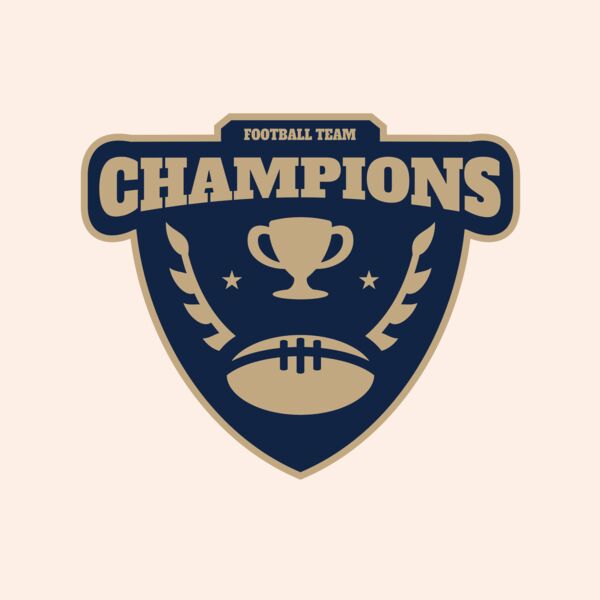 Champions Football Team logo template Thumbnail