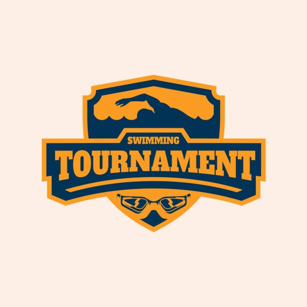 Swimming Tournament logo template 02 Thumbnail