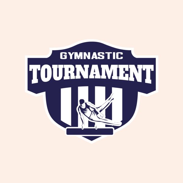Gymnastic Tournament logo template Thumbnail